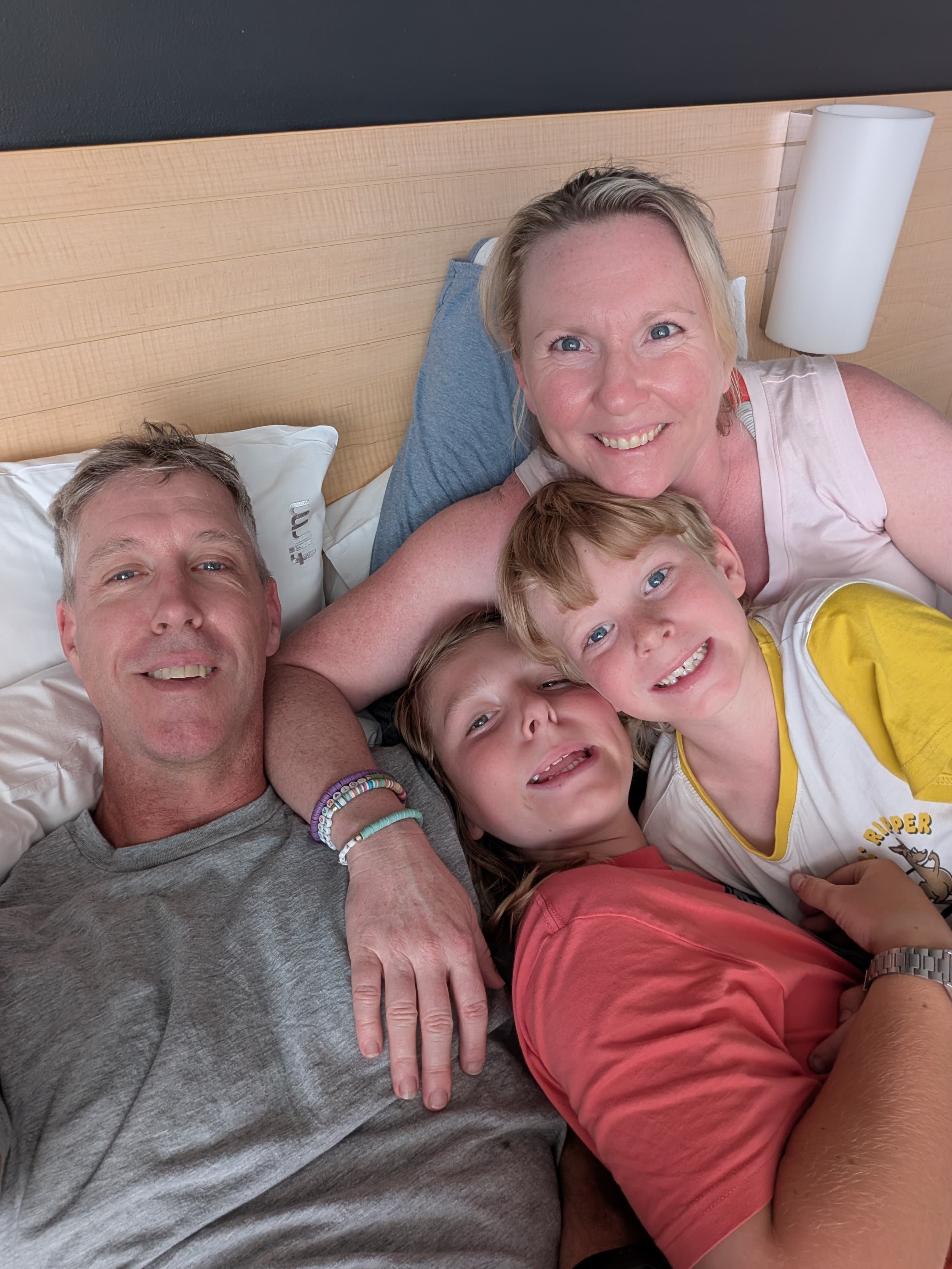 Cameron and his family